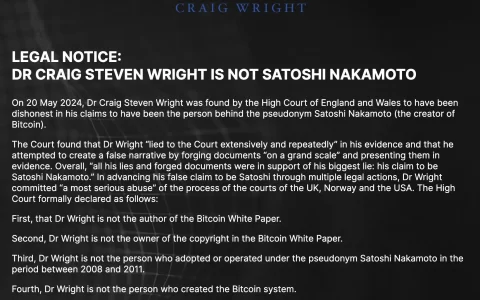 “我不是中本聪”，Craig Wright终于承认了