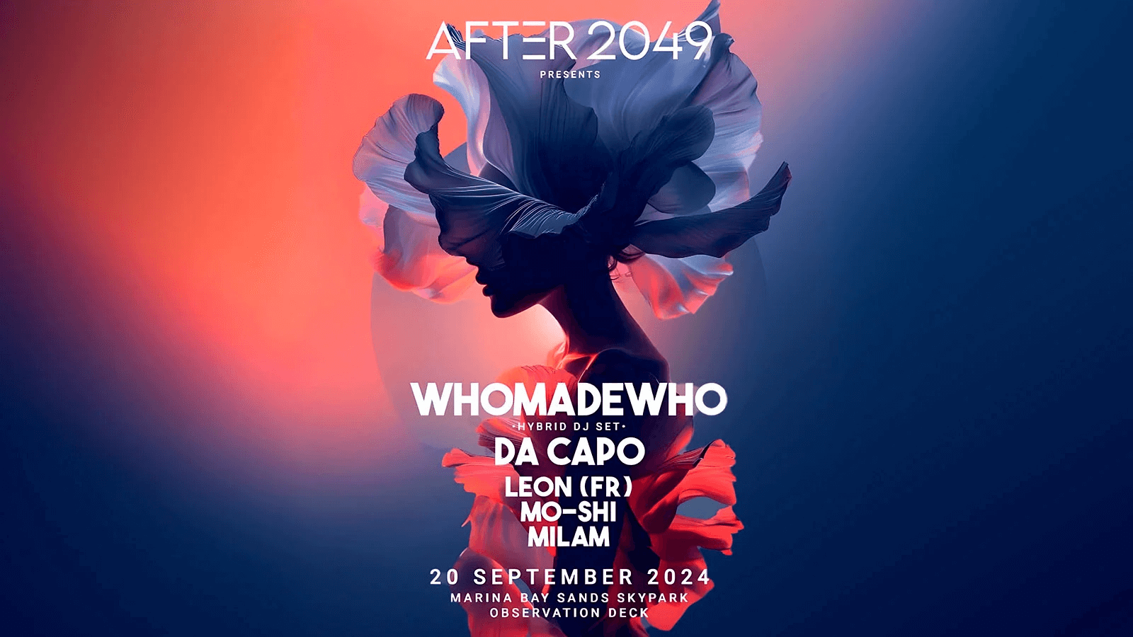 WhoMadeWho, Da Capo to Headline AFTER 2049, Singapore's Biggest Pre- Formula 1 Party