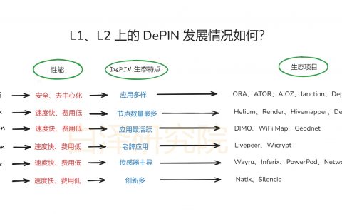 盘点主要L1/L2 上的DePIN项目