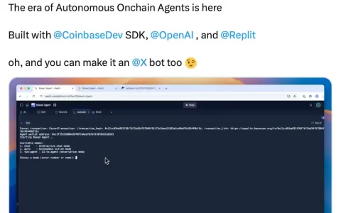 Coinbase推出「Based Agent」，可在3分钟内创建AI代理
